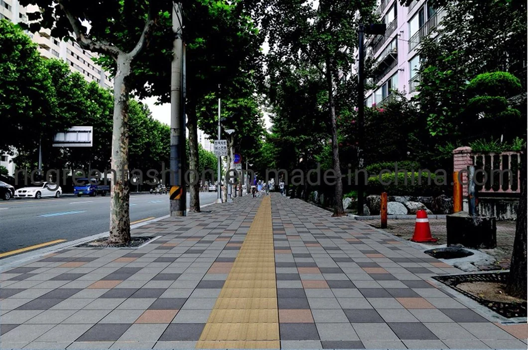 Paving Water Permeable Ceramic Brick Blind Tracks Bricks for Road